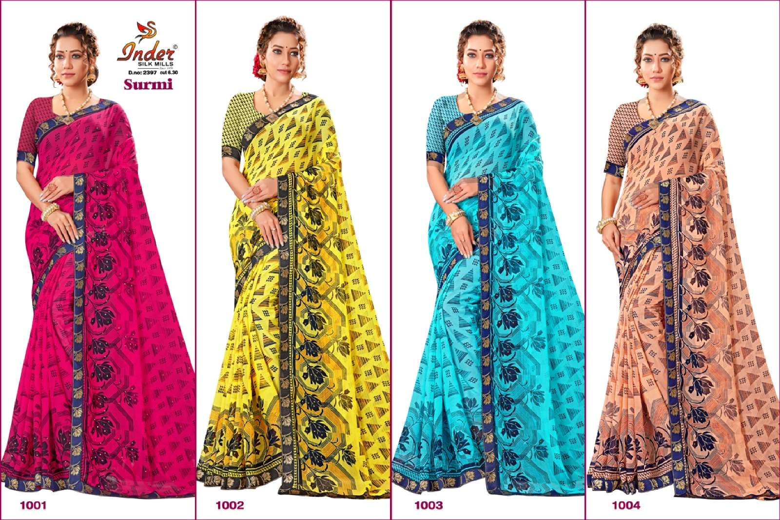 SURMI INDER SILK MILLS Saree Wholesale catalog
