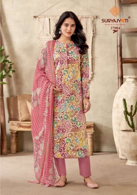 Suryajyoti Naishaa Vol-37 – Dress Material - Wholesale catalog