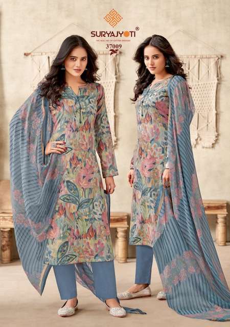 Suryajyoti Naishaa Vol-37 – Dress Material - Wholesale catalog