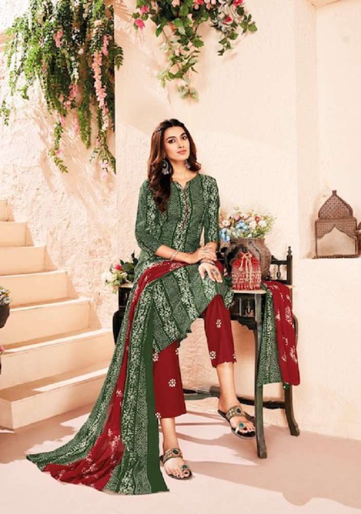 Suryajyoti Pehnava Vol-5 –Kurti Pant With Dupatta -Wholesale Catalog