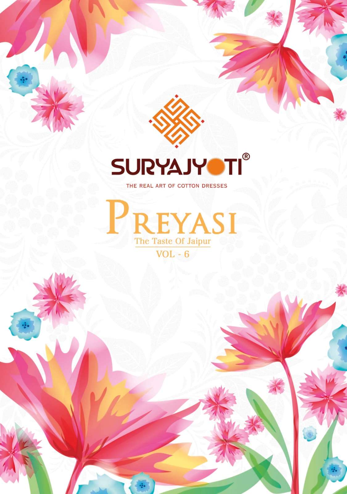 Suryajyoti Preyashi Vol-6 – Kurti Pant With Dupatta - Wholesale Catalog