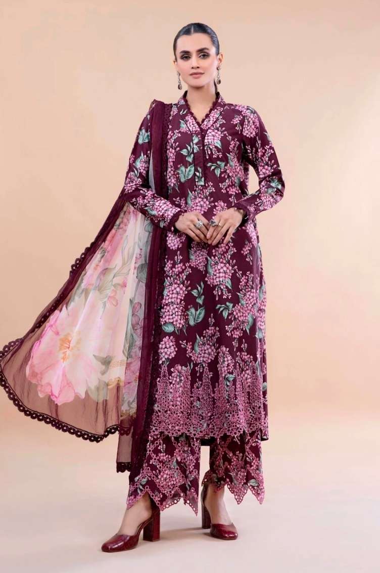 Taj M Print 448 And 449 Chiffon Dupatta Pakistani Suits Wholesale catalog