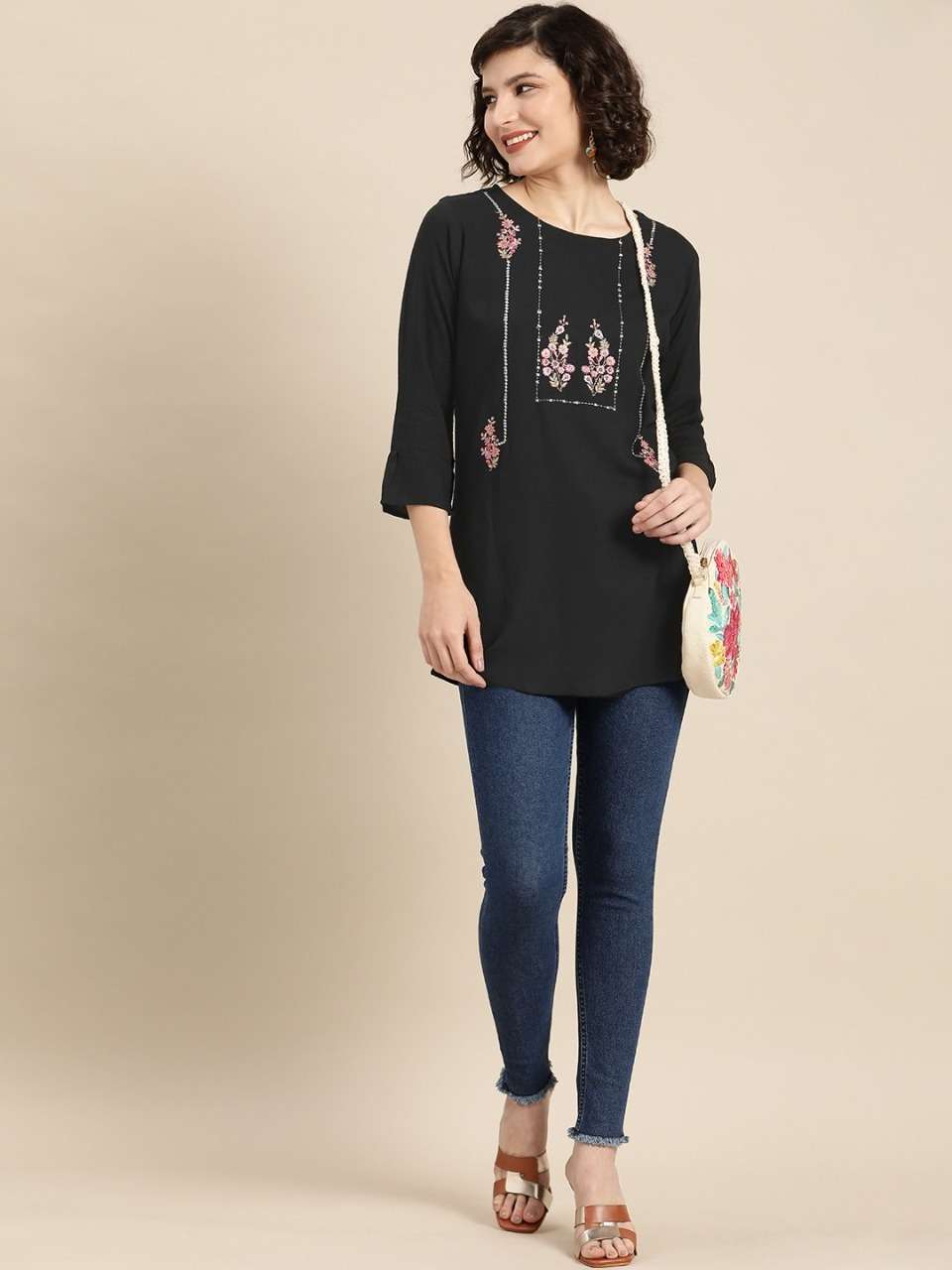 Tarini 44463 Rayon Slub Fancy Short Tops Kurti Wholesale catalog