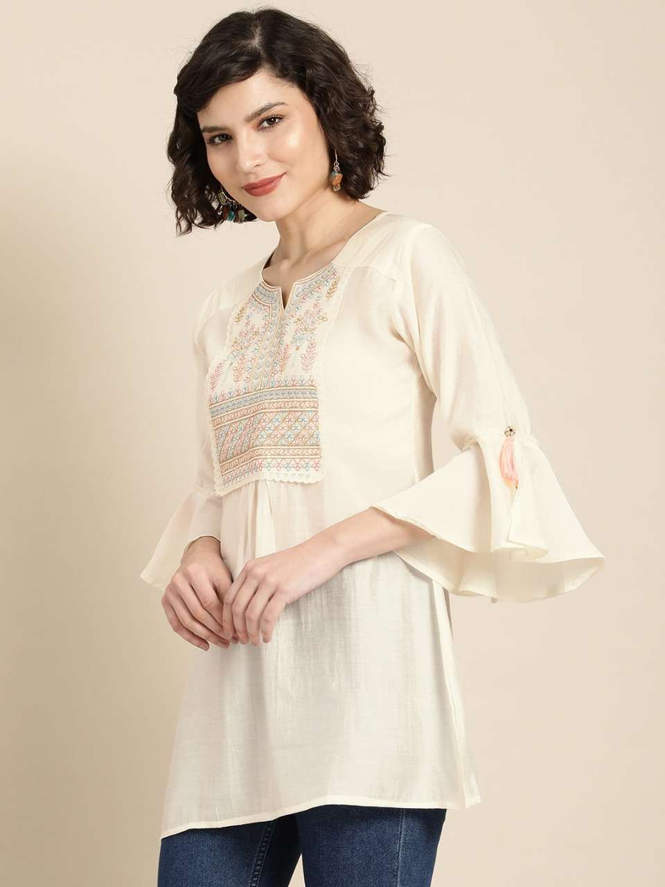 Tarini 44464 Rayon Slub Short Tops Kurti Wholesale catalog