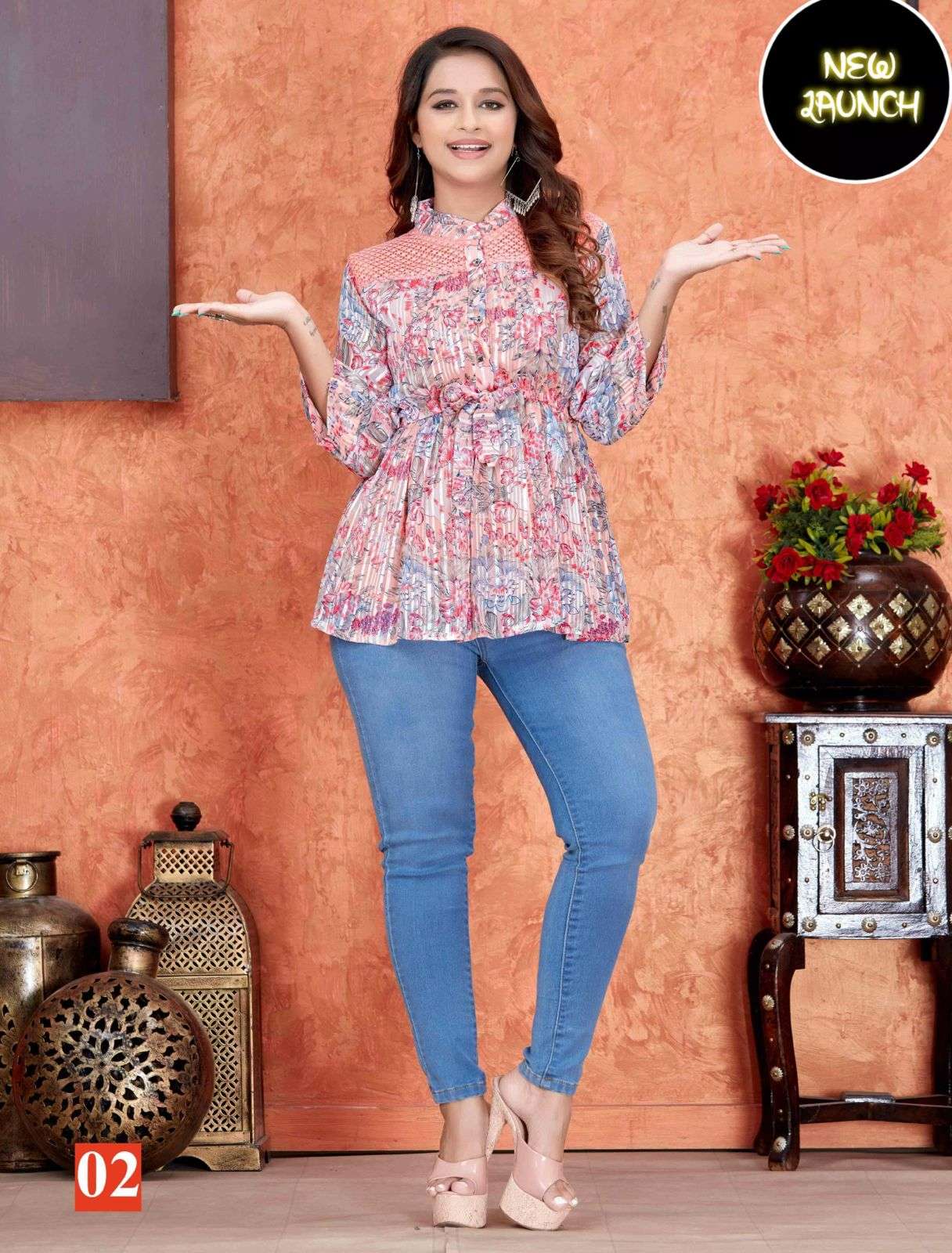 Shop Sea Green Georgette Embroidered Work Casual Kurti for Casual Online :  274154 - Kurtis