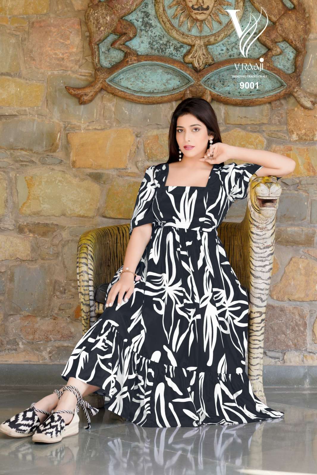 V. Raaji Gerua One Pice Tunic Kurti Wholesale catalog