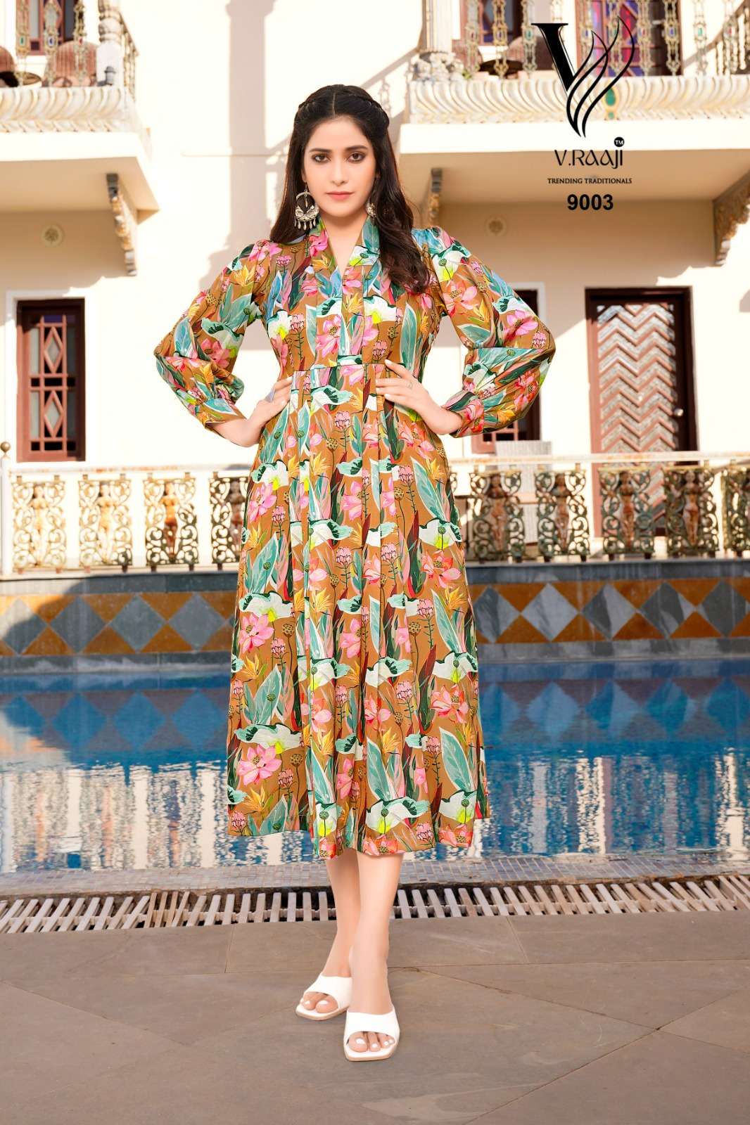 V. Raaji Gerua One Pice Tunic Kurti Wholesale catalog