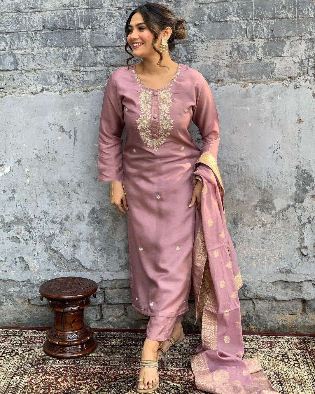 Vani 1 Viscose Chanderi Kurti Wholesale catalog