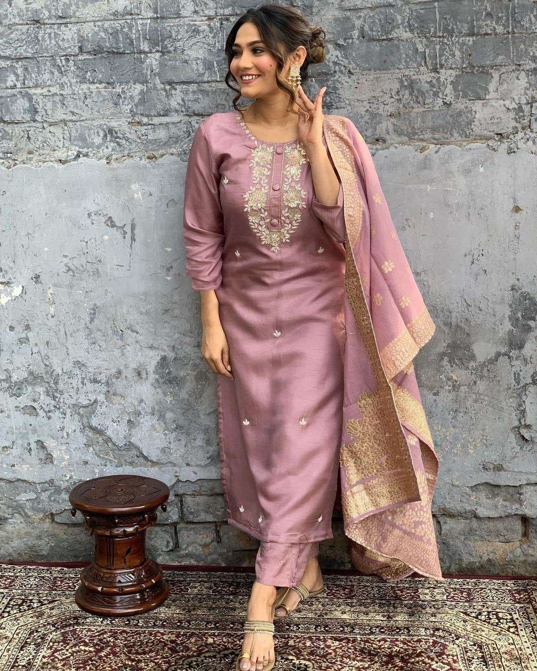 Vani 1 Viscose Chanderi Kurti Wholesale catalog