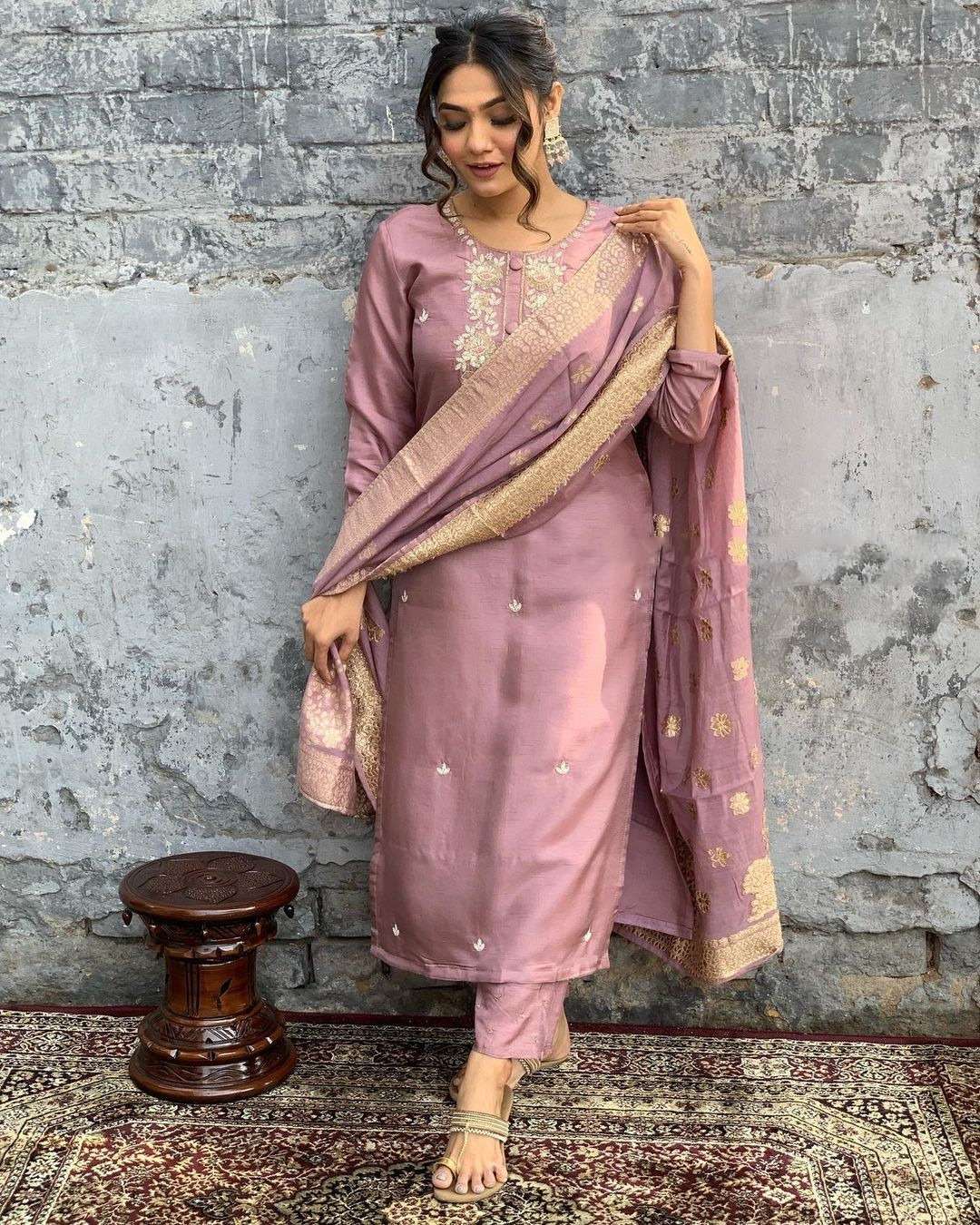 Vani 1 Viscose Chanderi Kurti Wholesale catalog