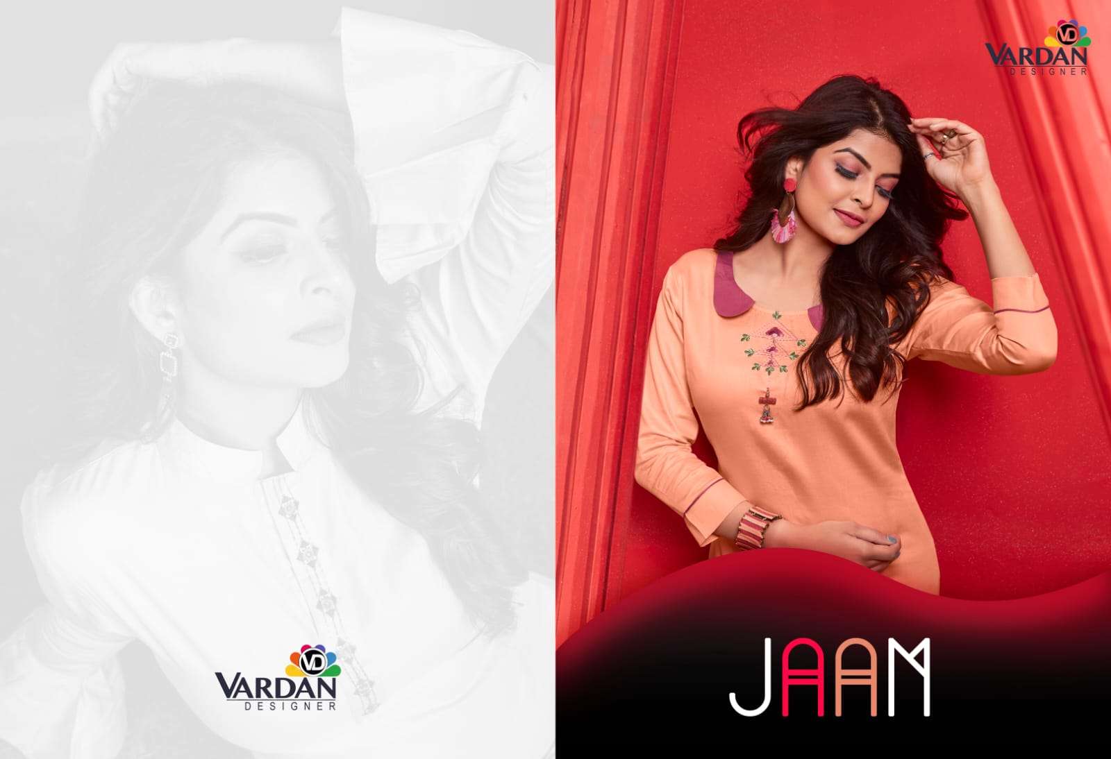 Vardan Designer JAAM Vol- 1 Kurti Wholesale catalog