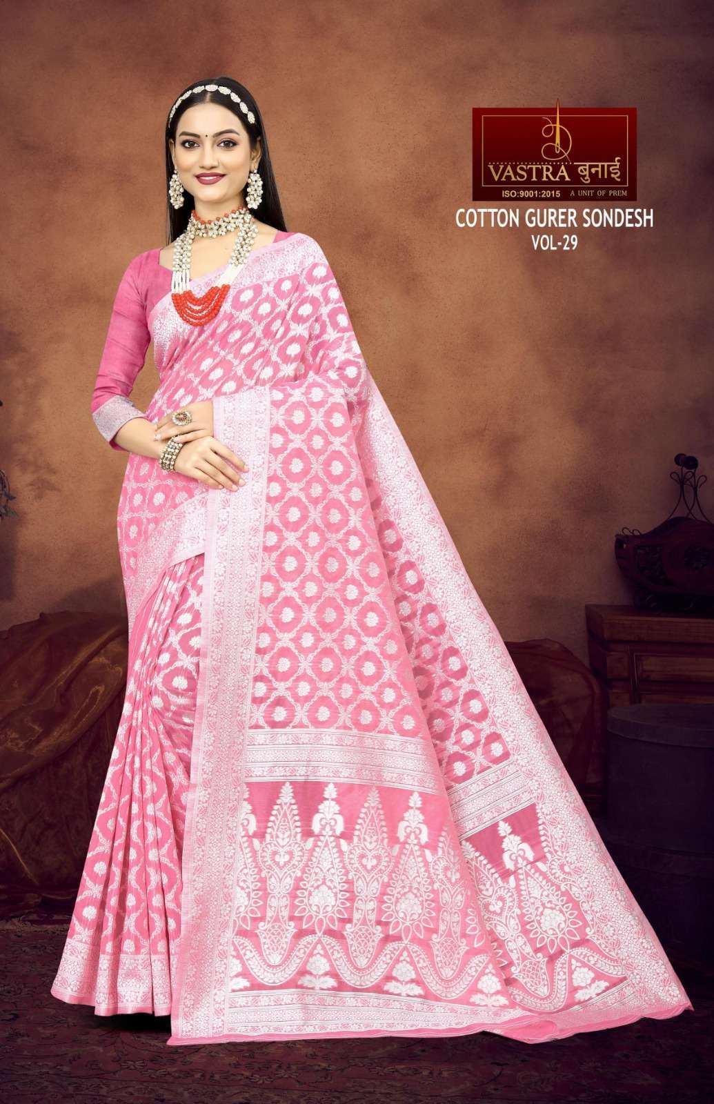 Vastra Bunai COTTON GURER SONDESH VOL 30 Saree Wholesale catalog
