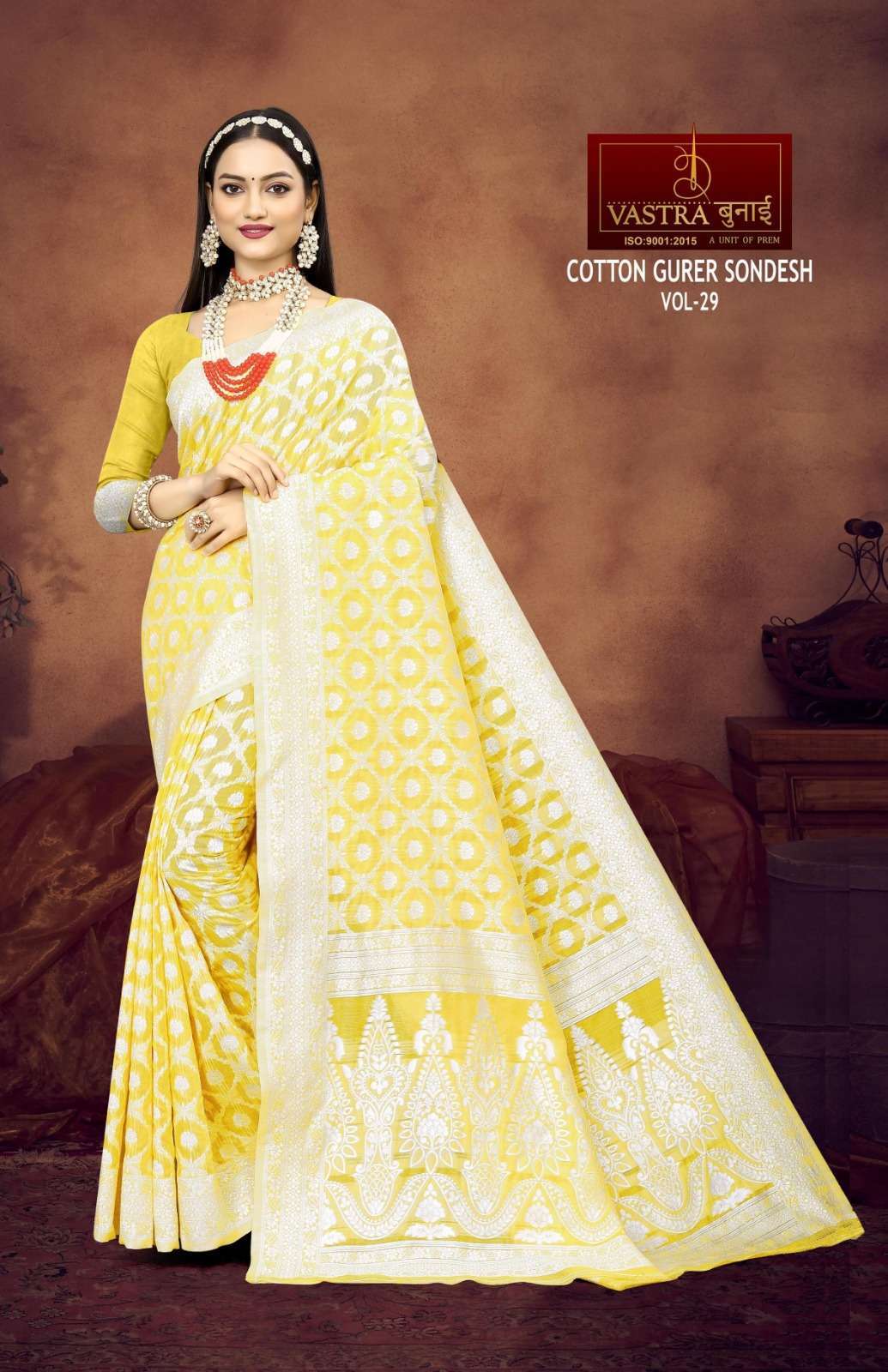 Vastra Bunai COTTON GURER SONDESH VOL 30 Saree Wholesale catalog