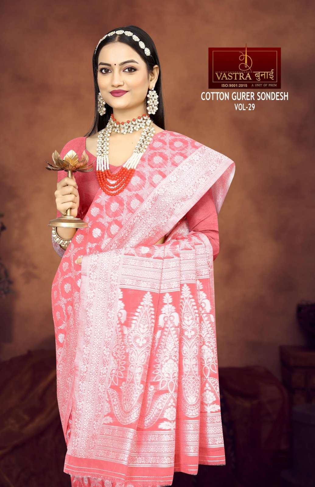 Vastra Bunai COTTON GURER SONDESH VOL 30 Saree Wholesale catalog