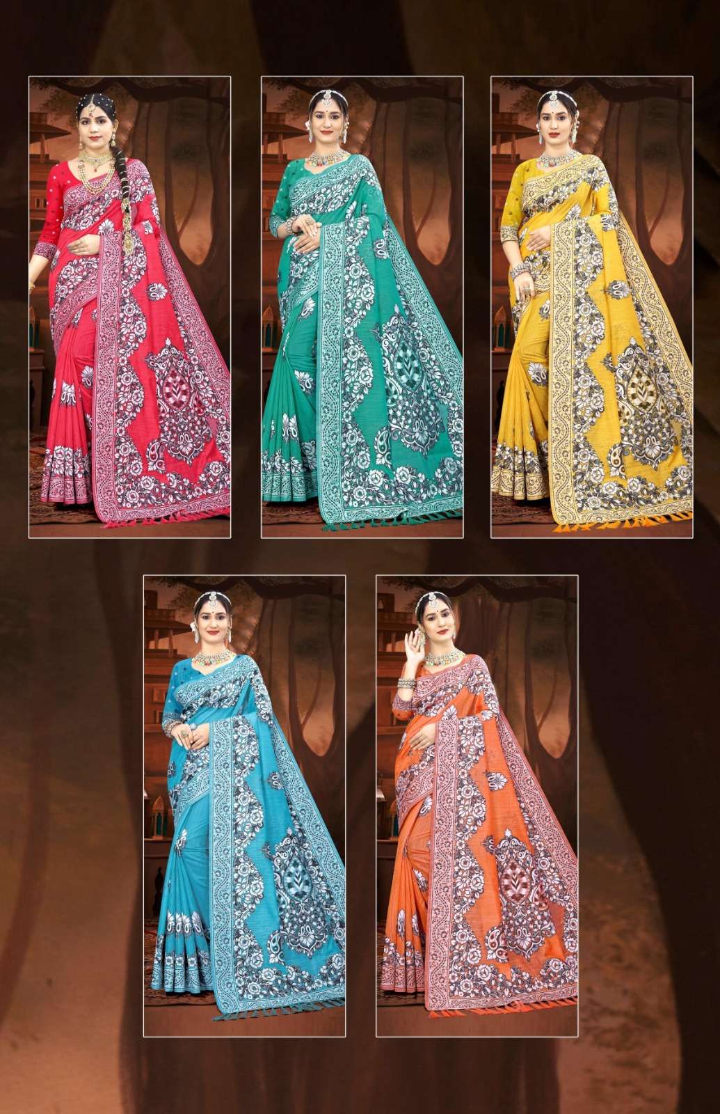 vastra bunai KATHA STORY VOL 3 Saree Wholesale catalog