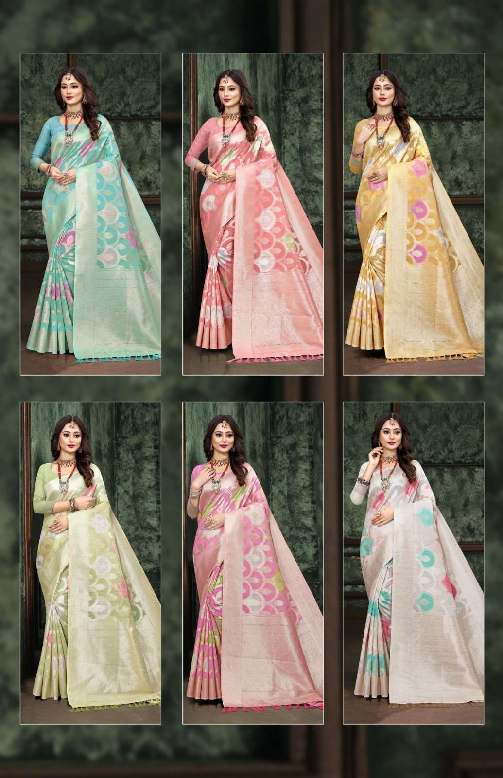 Vastra Bunai Linen Chandani Linen Saree Wholesale catalog