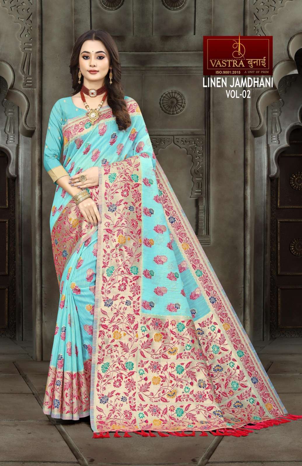 Vastra Bunai Linen Jamdhani Vol -2 Surat Saree Wholesale catalog