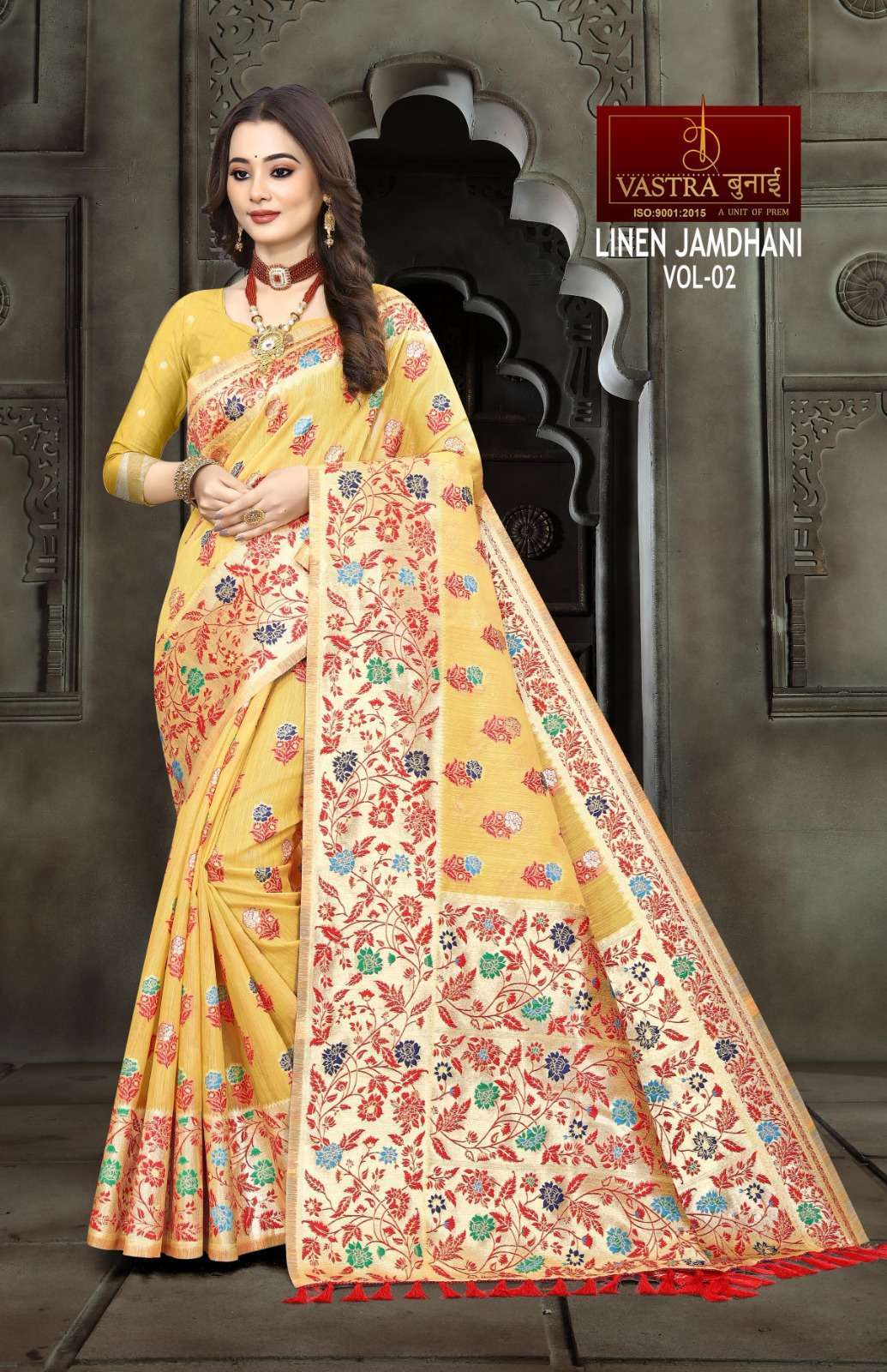 Vastra Bunai Linen Jamdhani Vol -2 Surat Saree Wholesale catalog