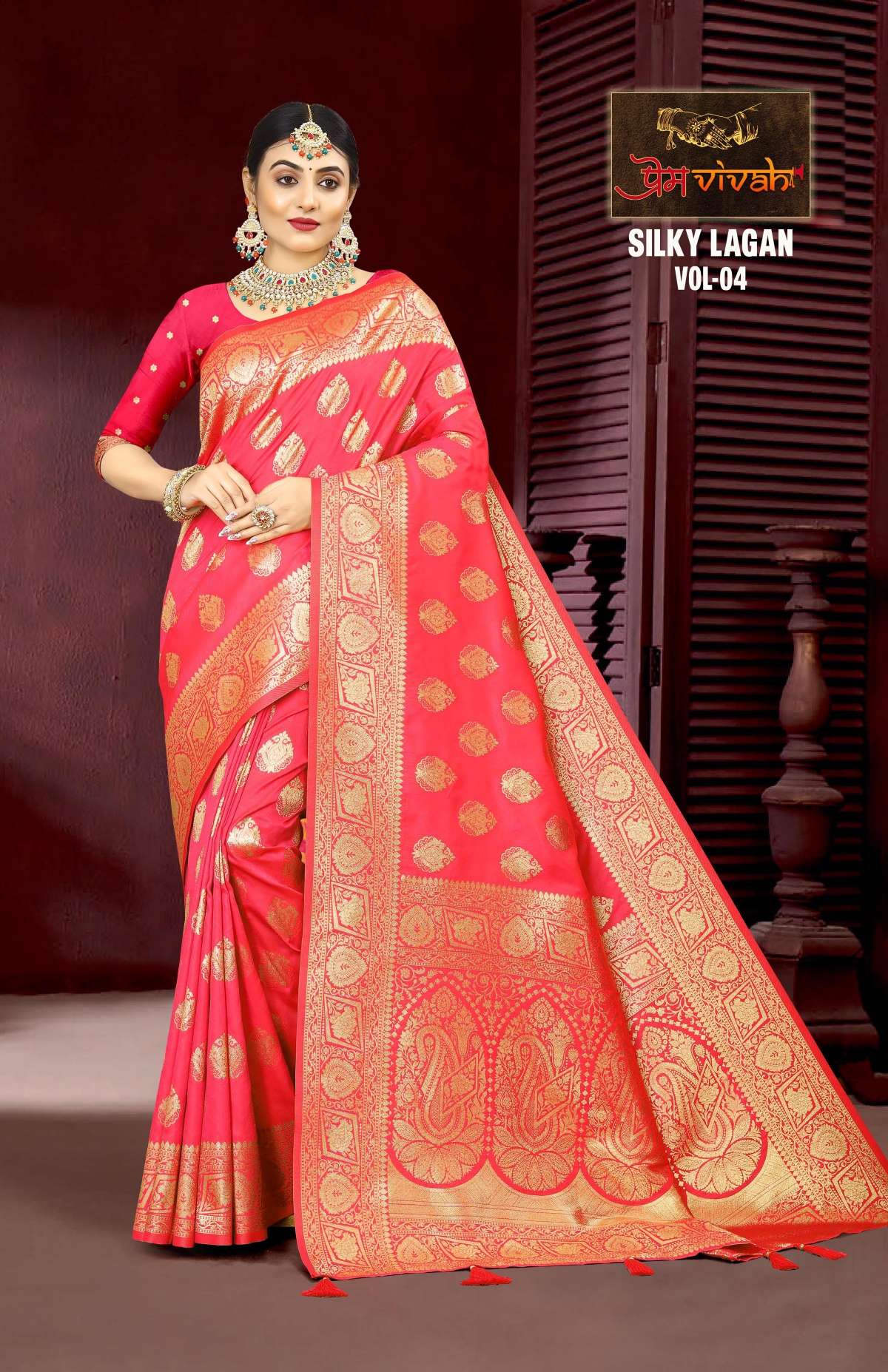 Vastra Bunai Silky Lagan vol -4 Saree Wholesale catalog