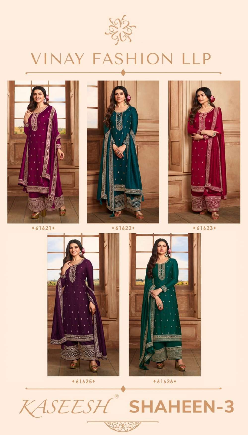 Vinay Kaseesh Shaheen Vol 3 Designer Salwar Suit Wholesale catalog