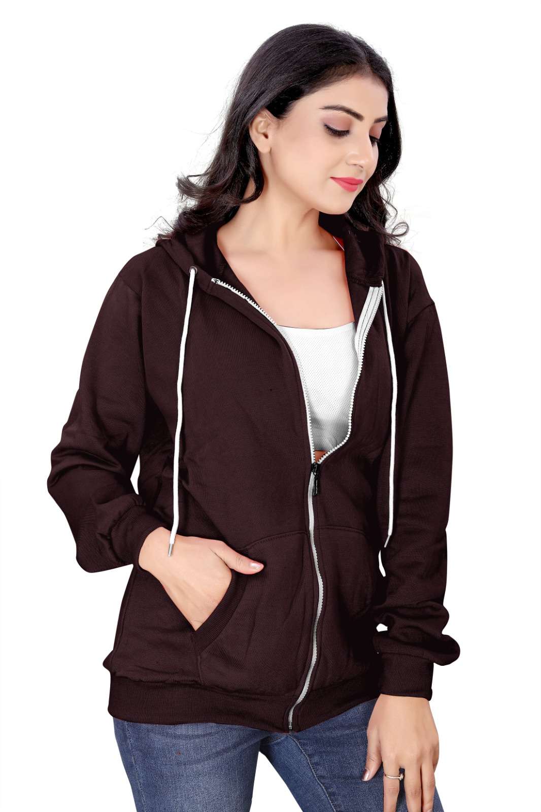 VIP PRESENTS TRENDY QUEEN WOMENS ZIP UP HOODIES FLEECE JACKETS Wholesale catalog