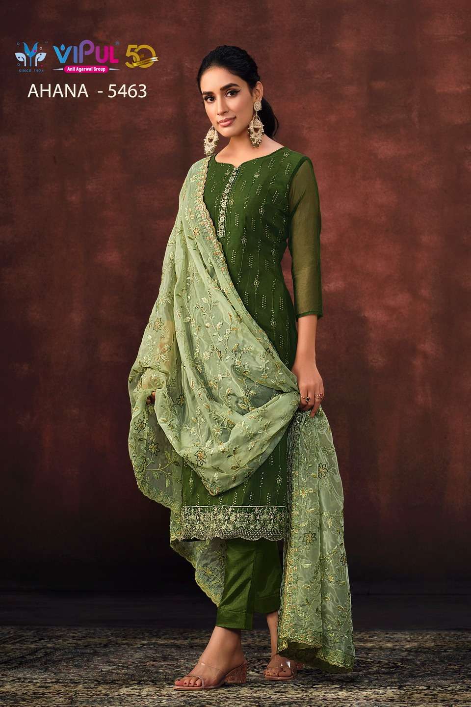 Vipul Ahana Shimmer Designer Salwar Suits Wholesale catalog