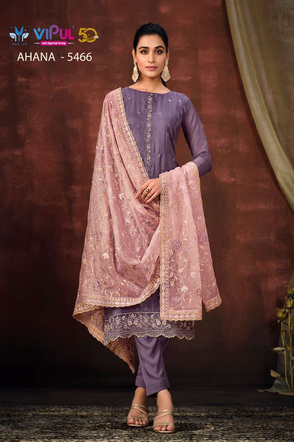 Vipul Ahana Shimmer Designer Salwar Suits Wholesale catalog