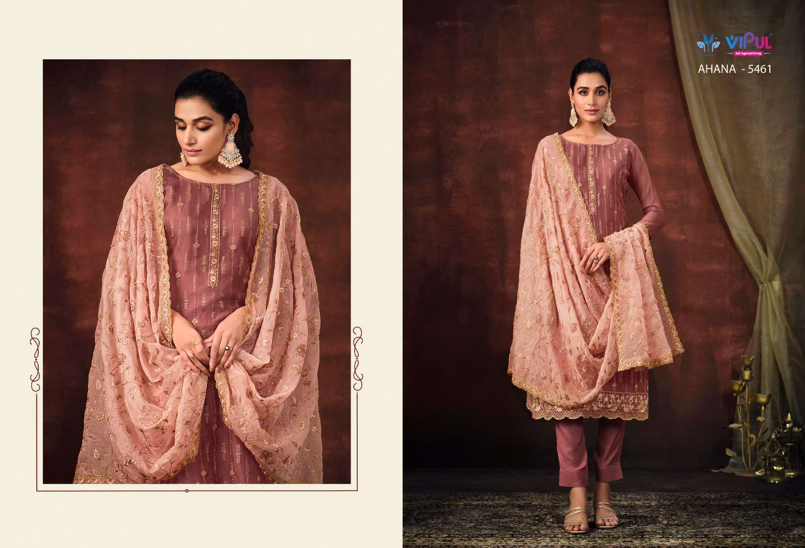Vipul Ahana Shimmer Designer Salwar Suits Wholesale catalog