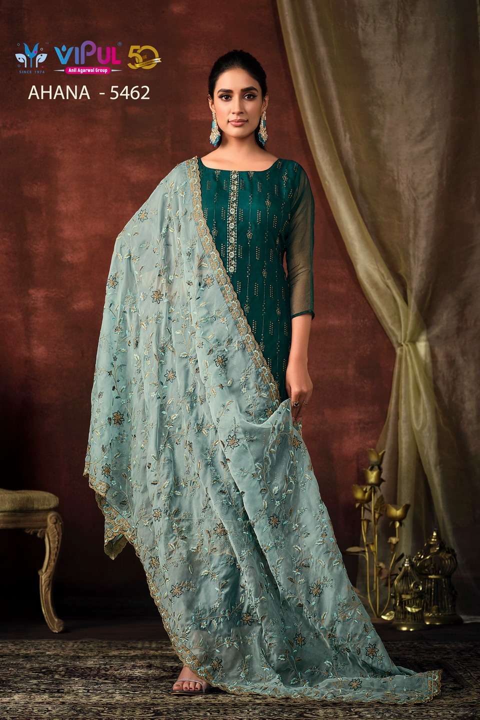 Vipul Ahana Shimmer Designer Salwar Suits Wholesale catalog