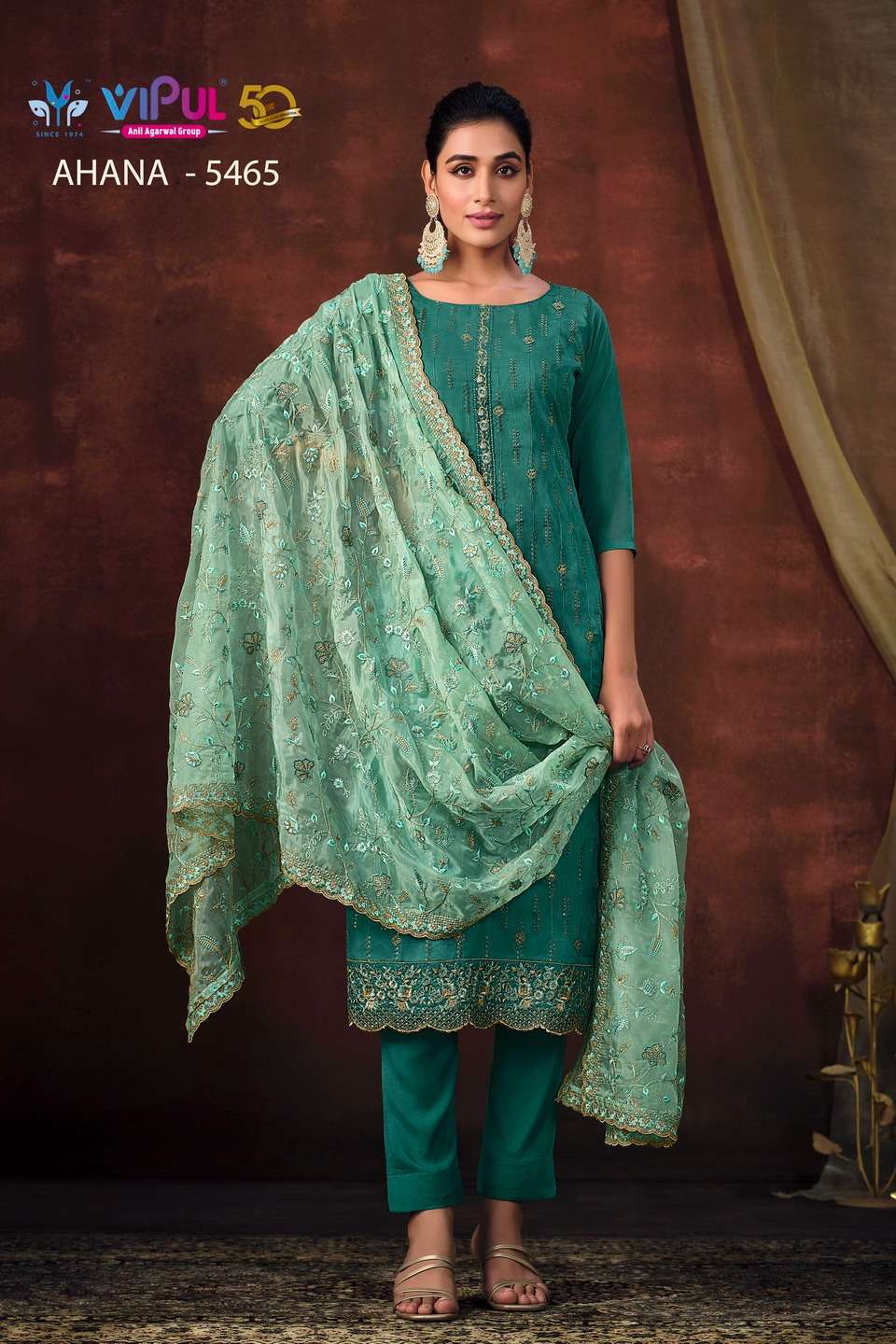 Vipul Ahana Shimmer Designer Salwar Suits Wholesale catalog
