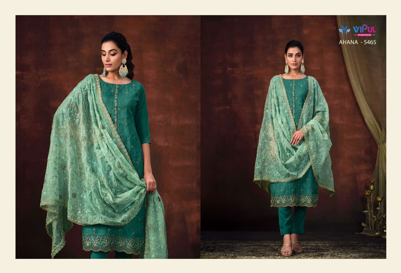 Vipul Ahana Shimmer Designer Salwar Suits Wholesale catalog