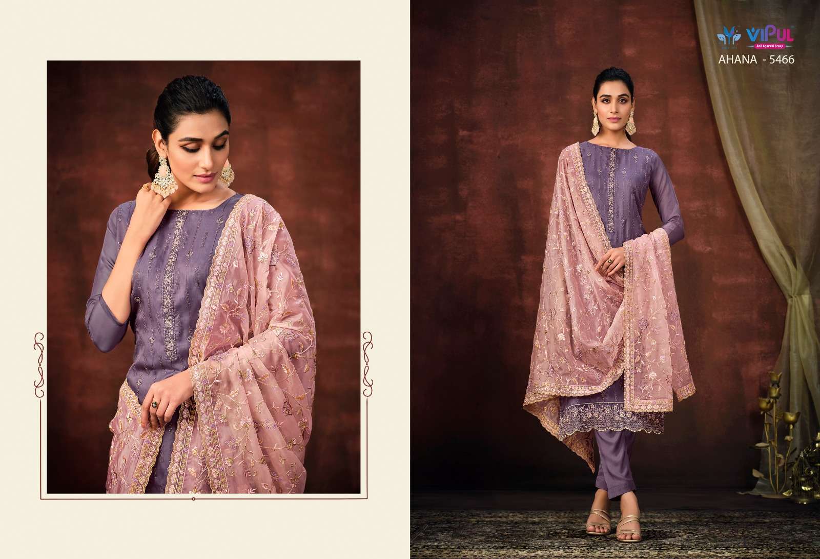 Vipul Ahana Shimmer Designer Salwar Suits Wholesale catalog
