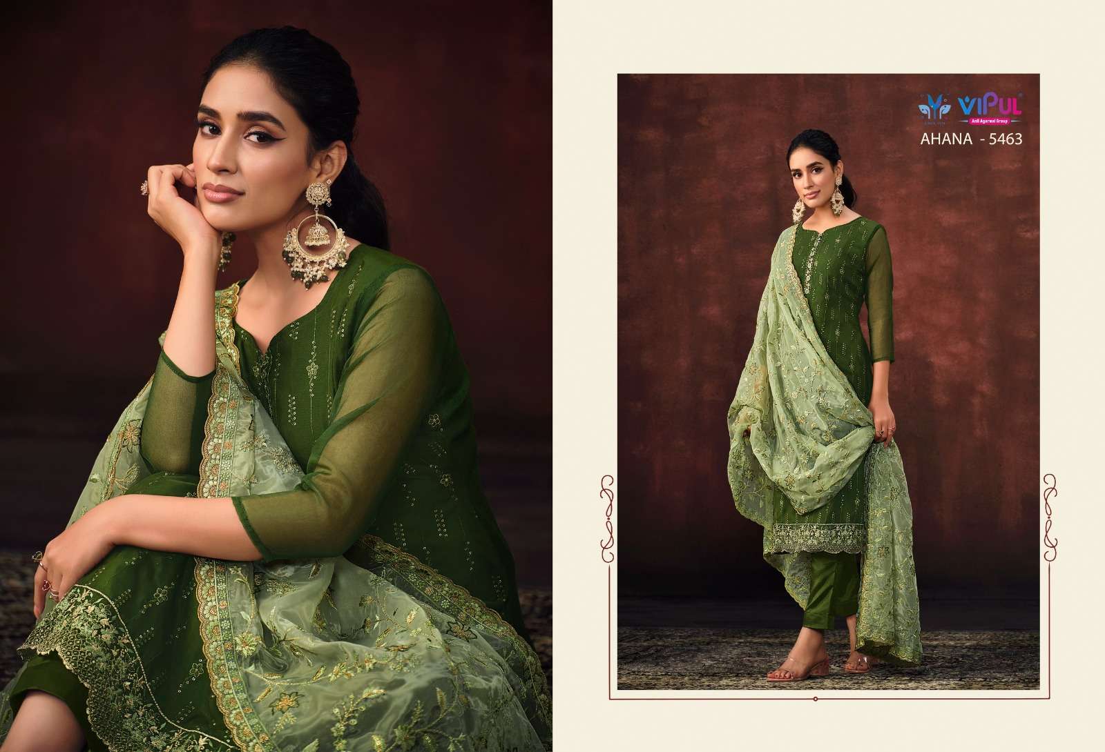 Vipul Ahana Shimmer Designer Salwar Suits Wholesale catalog