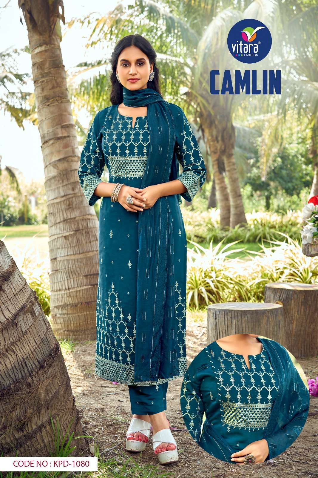 Vitara fashion CAMLIN Kurti Wholesale catalog