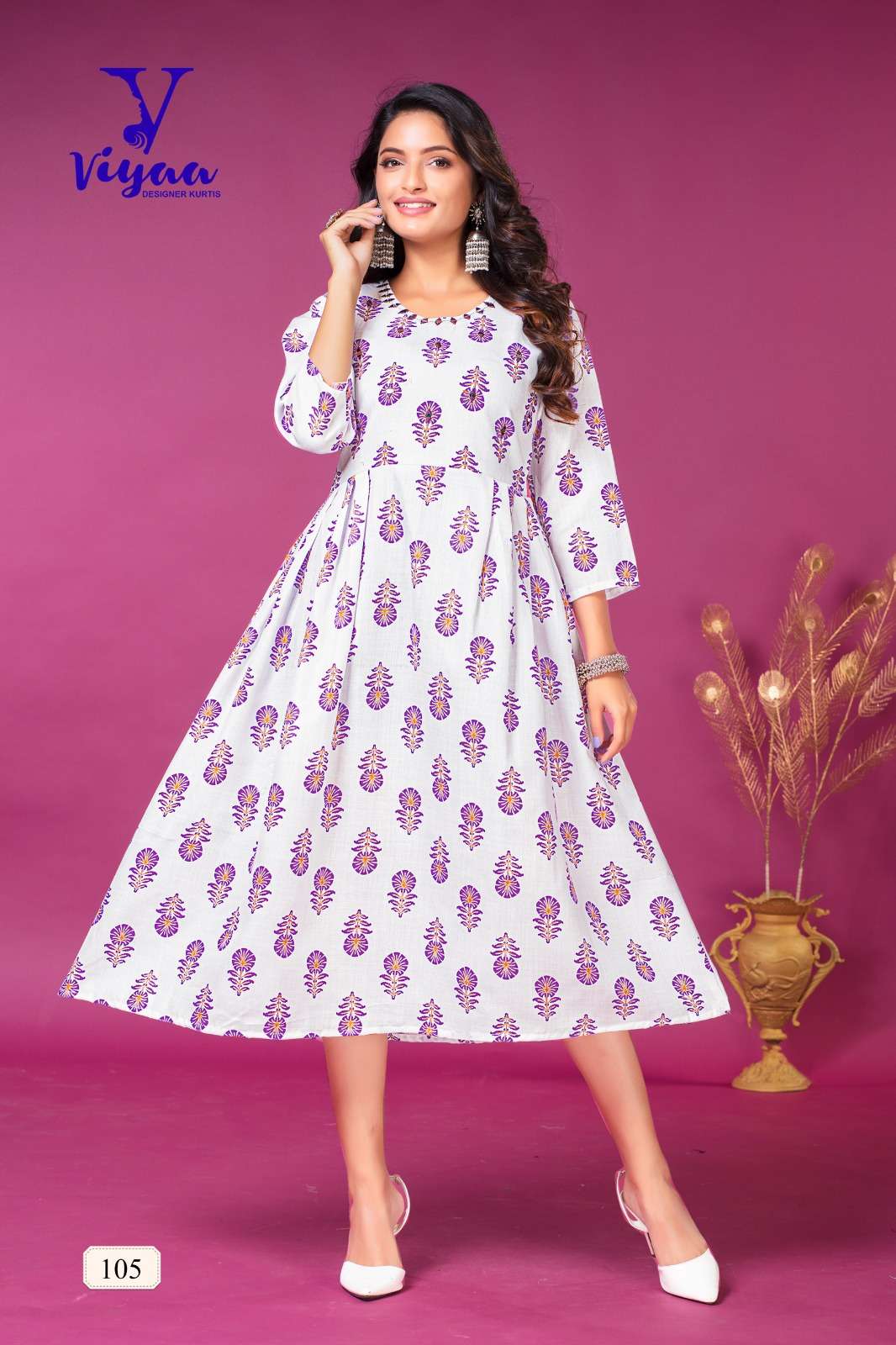 VIYAA DESIGNER  KIT-KAT Kurti Wholesale catalog