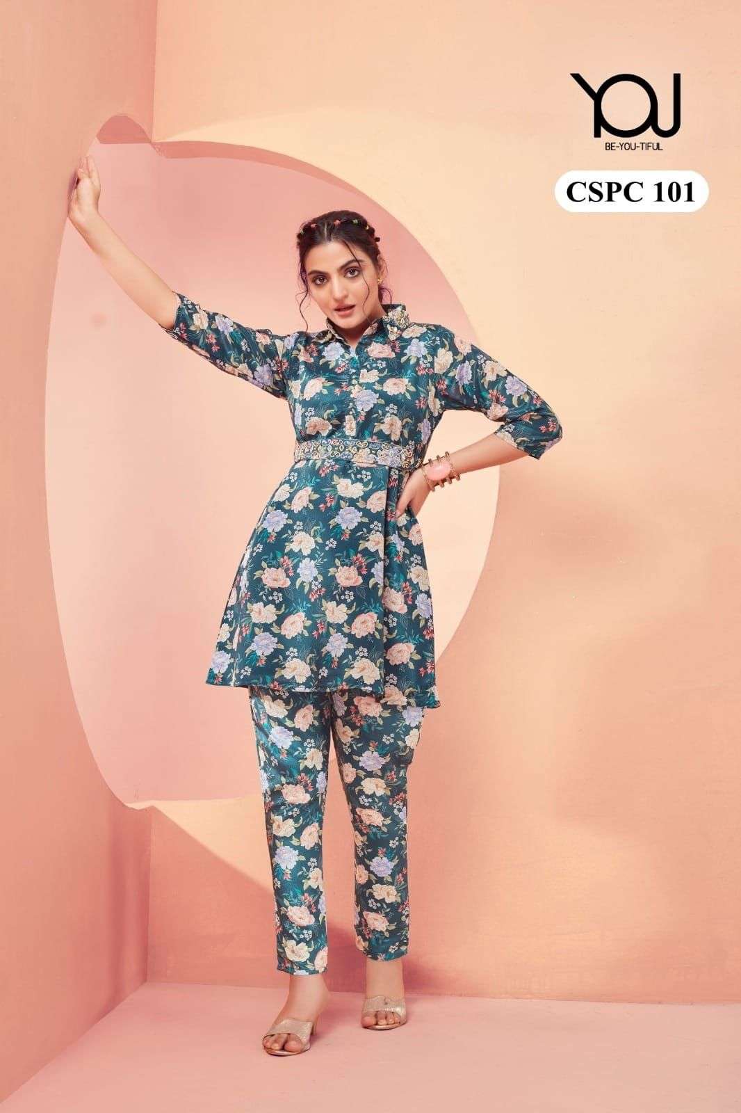 WANNA vol- 1 YOU - Chinon co ord set Kurti Wholesale catalog