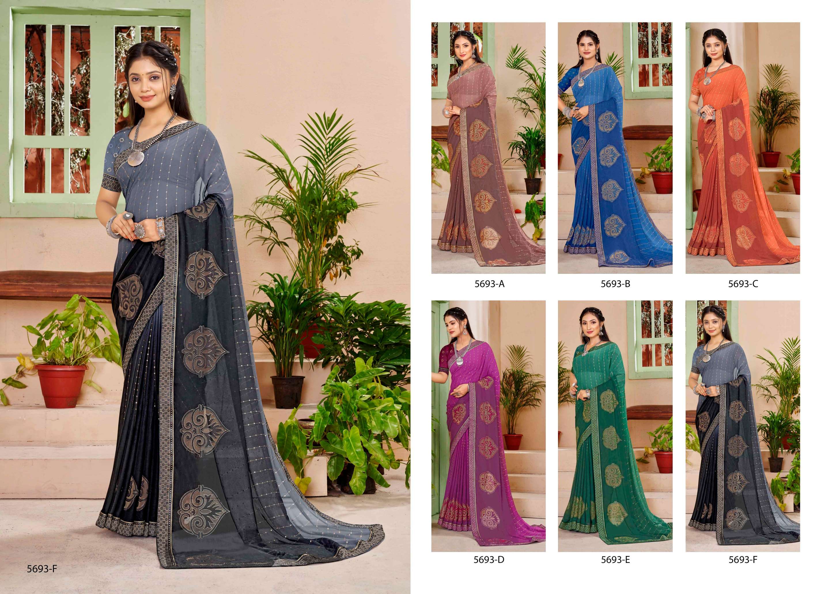 WINDOWS INDER SILK MILLS WEIGHTLESS Saree Wholesale catalog