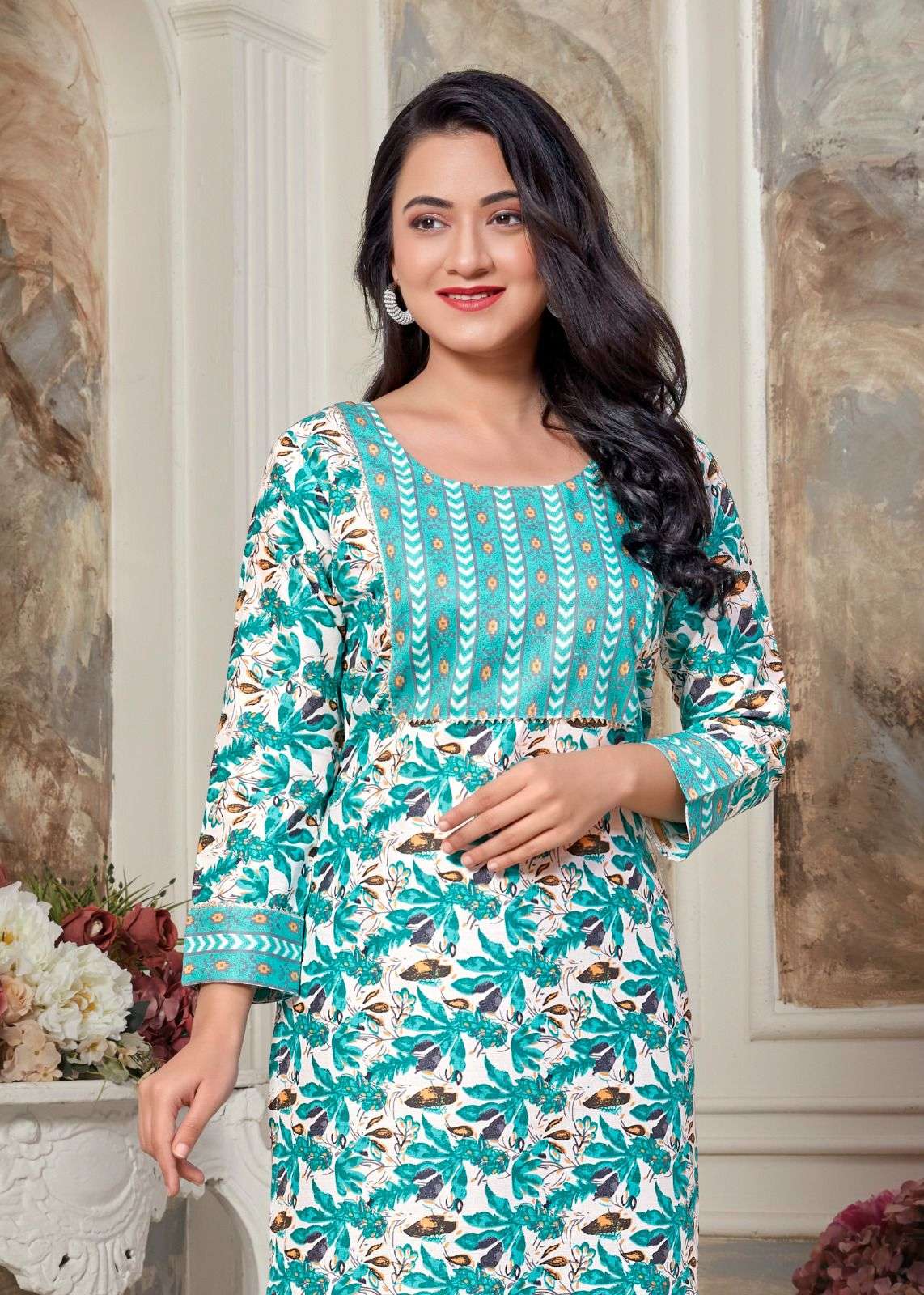 YOGITA-2 RAYON PROCIN PRINT Kurti Wholesale catalog