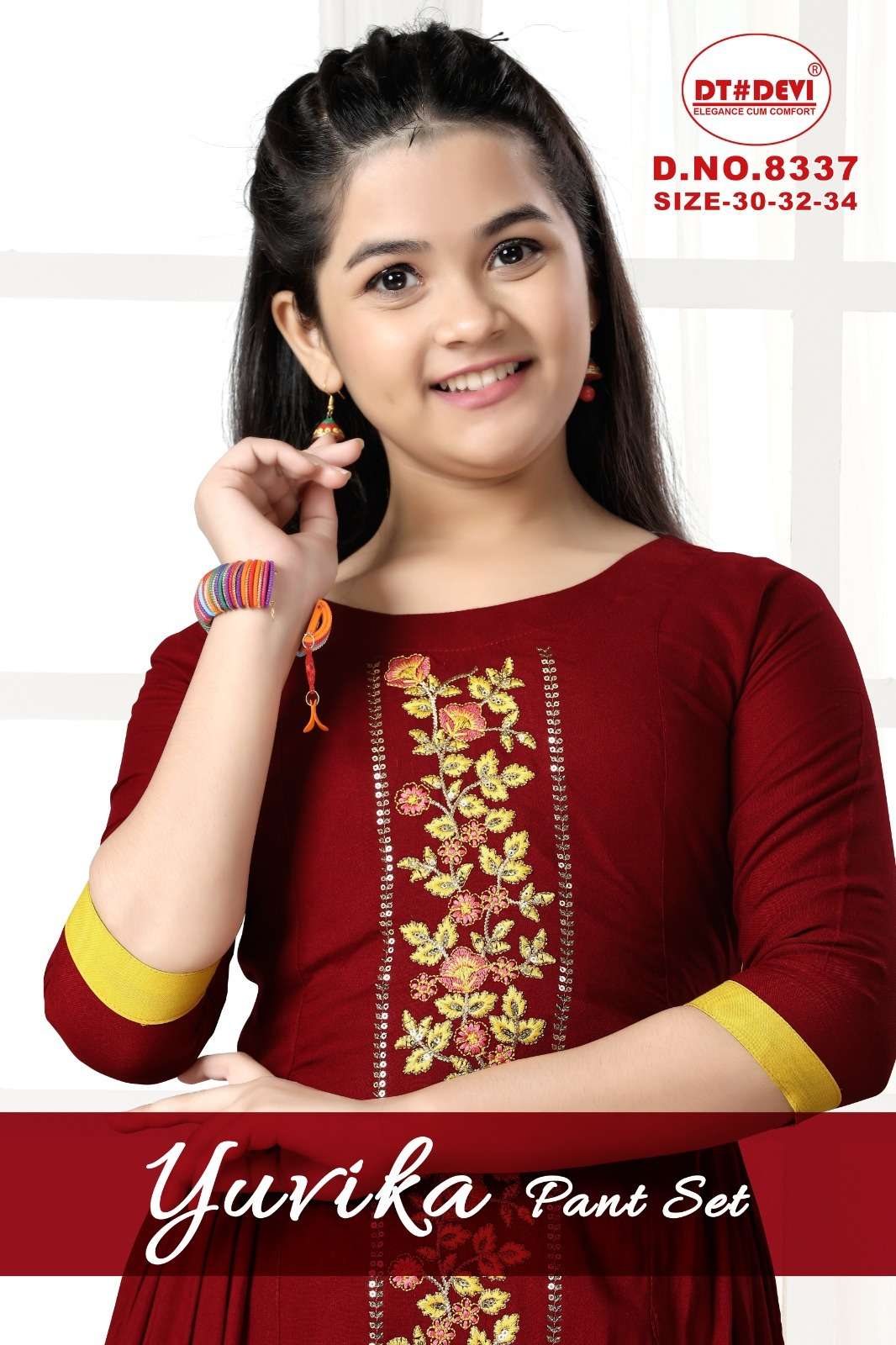 YUVIKA PANEL WORK KURTI WITH PANT ALONG WITH DUPATTA Kurti Wholesale catalog
