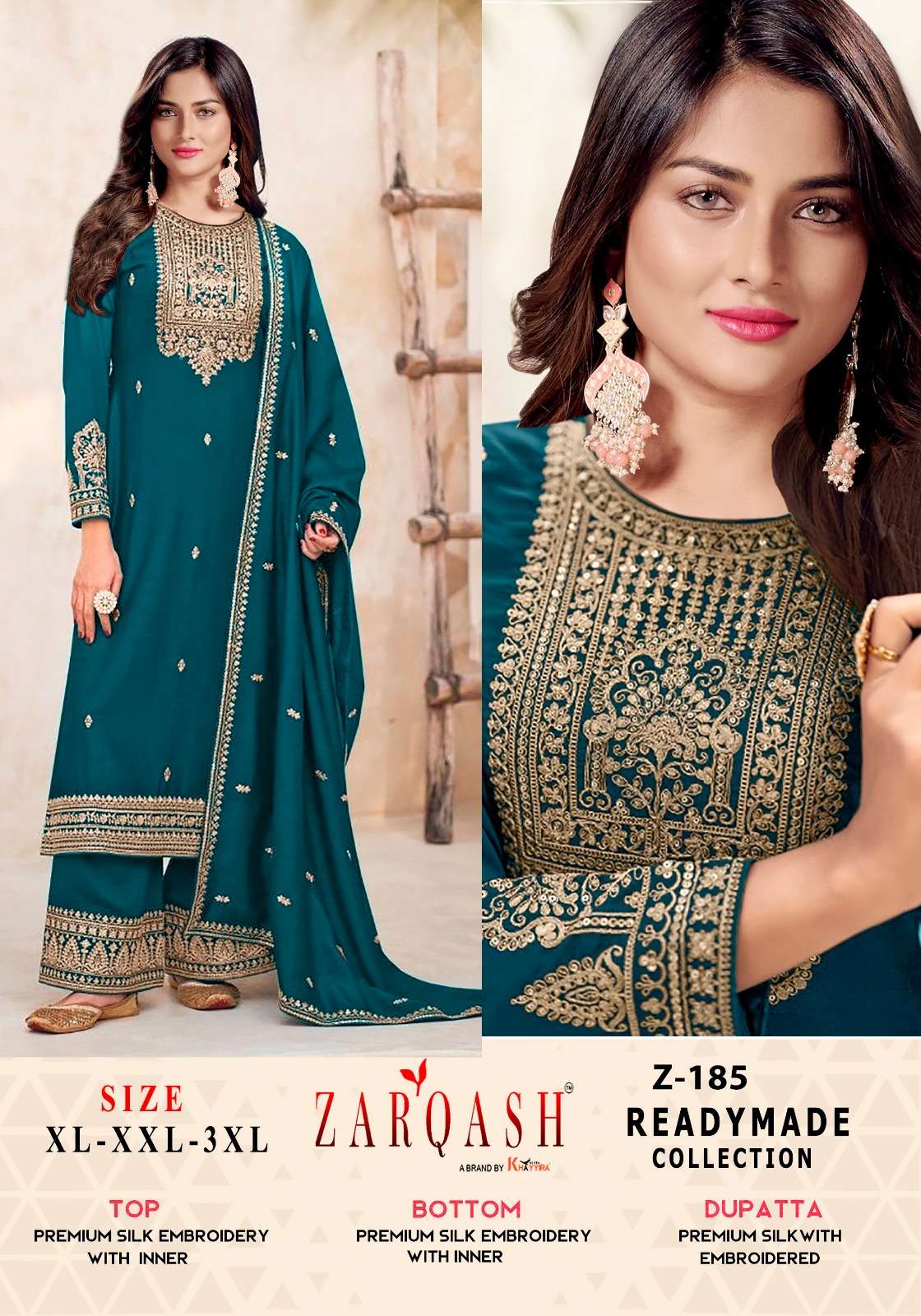 Zarqash Five Star 181 To 185 Pakistani Salwar Suits Wholesale catalog