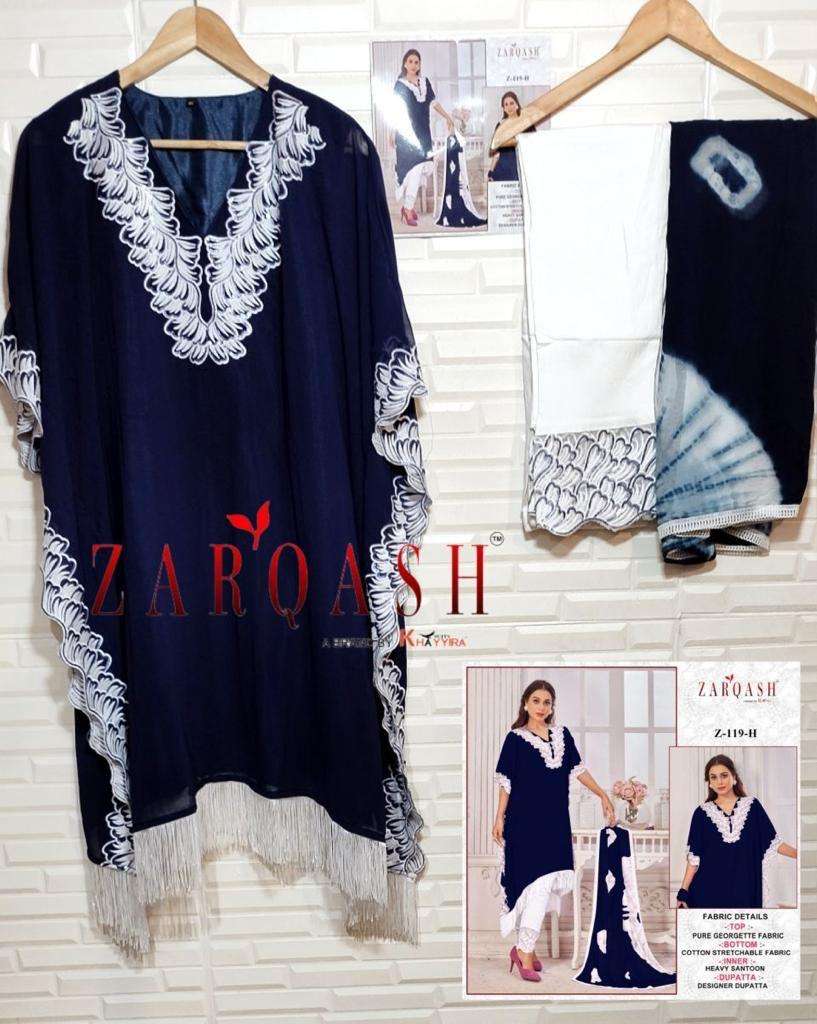 Zarqash Z 119 E To H Pakistani Suits Wholesale catalog