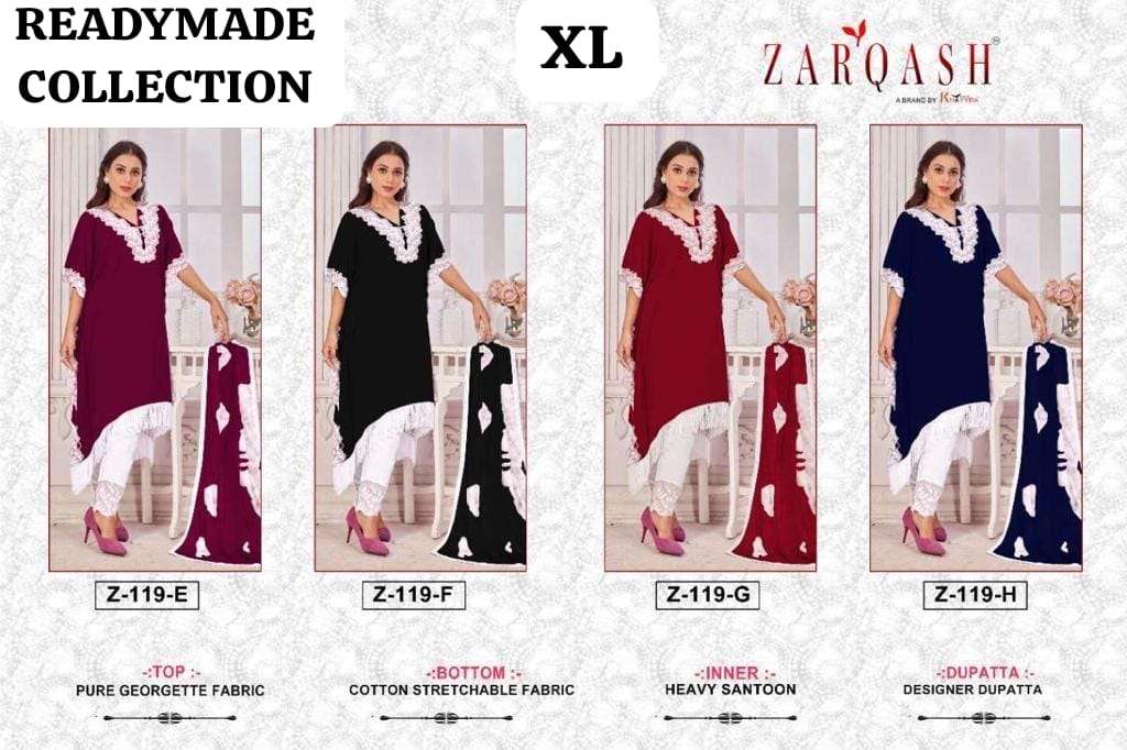 Zarqash Z 119 E To H Pakistani Suits Wholesale catalog