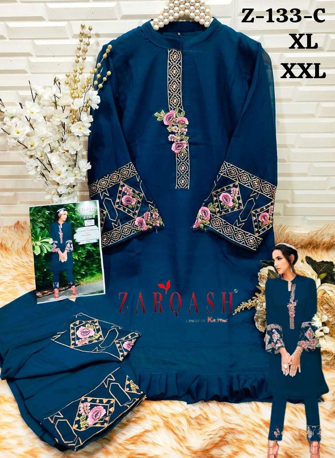 Zarqash Z 133  Pakistani Suits Wholesale catalog