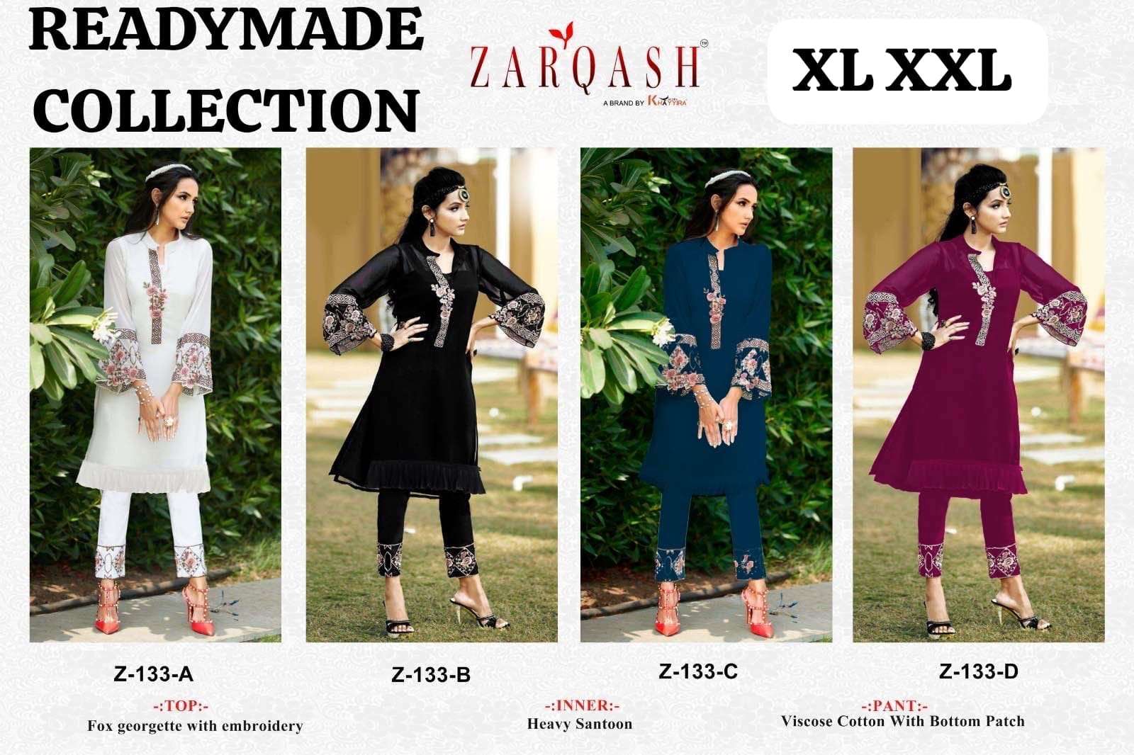 Zarqash Z 133  Pakistani Suits Wholesale catalog
