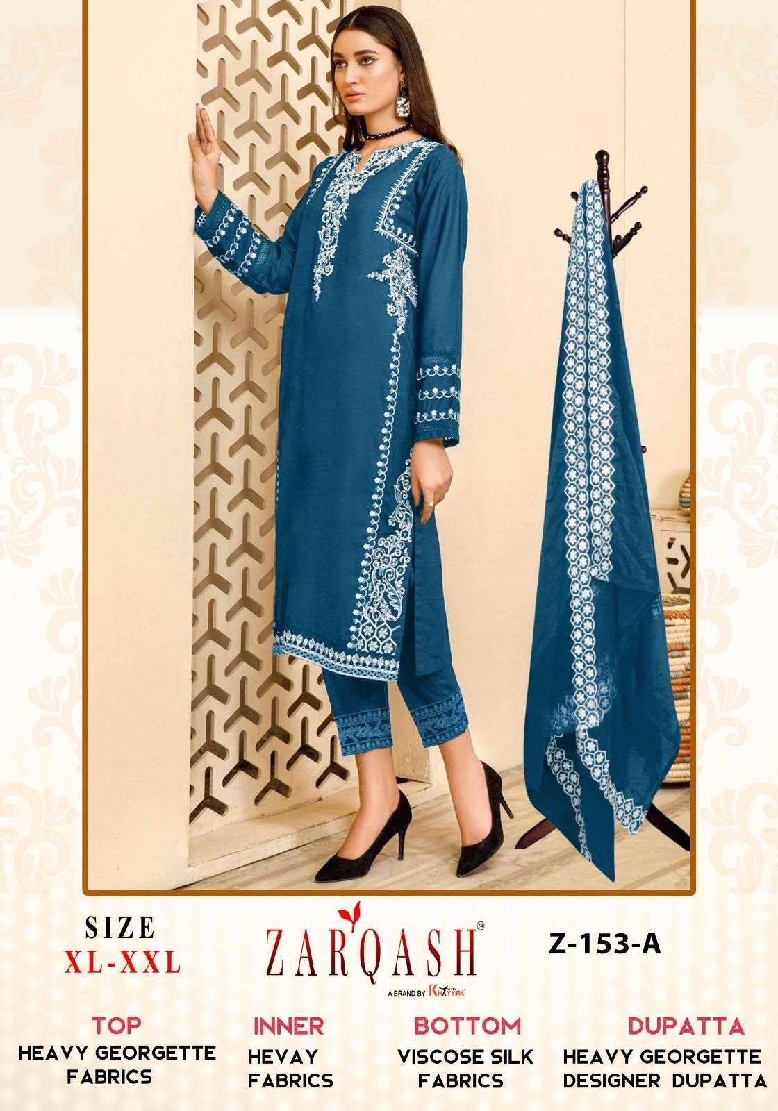Zarqash Z 153 A To C Salwar Suits Wholesale catalog