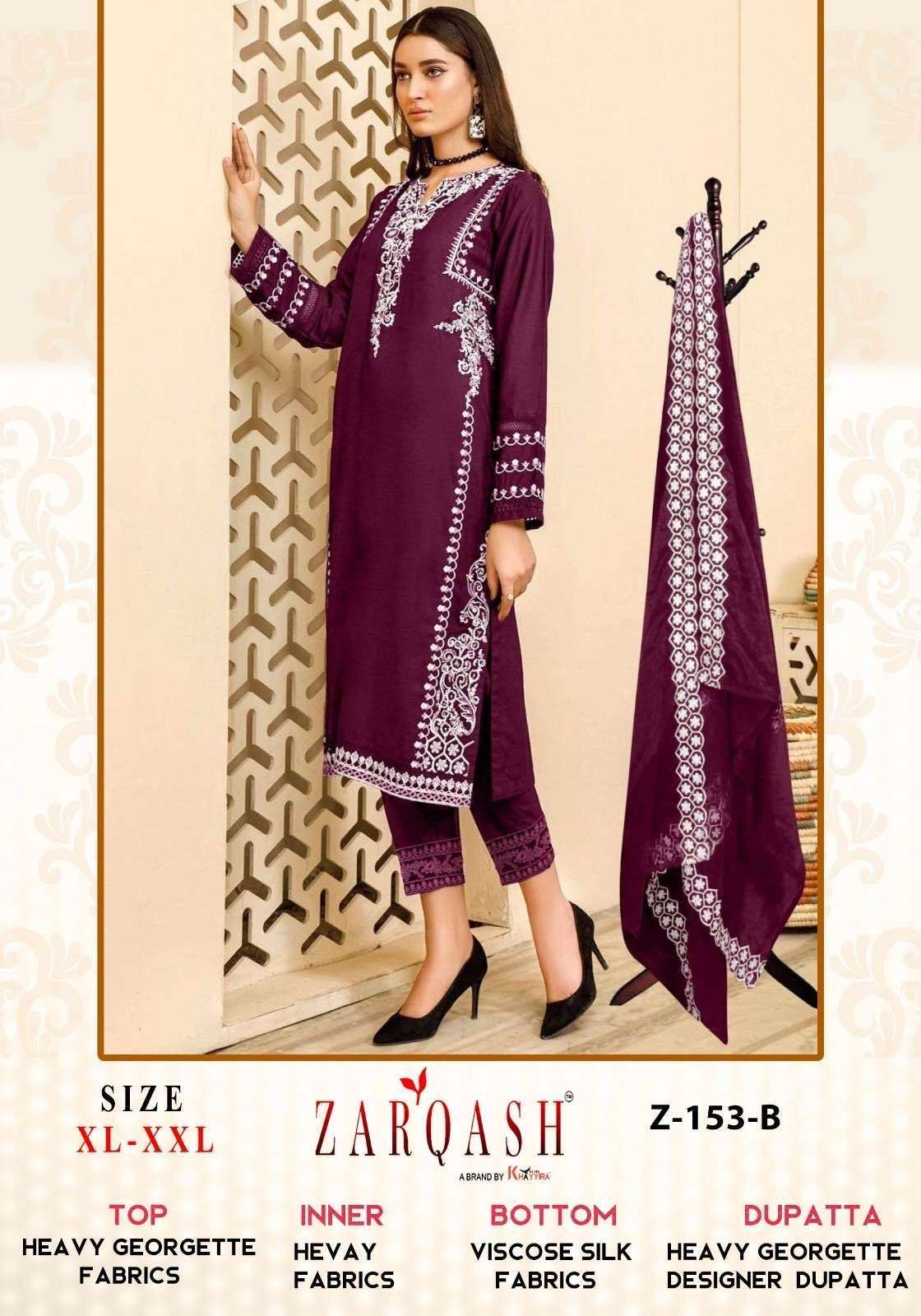 Zarqash Z 153 A To C Salwar Suits Wholesale catalog