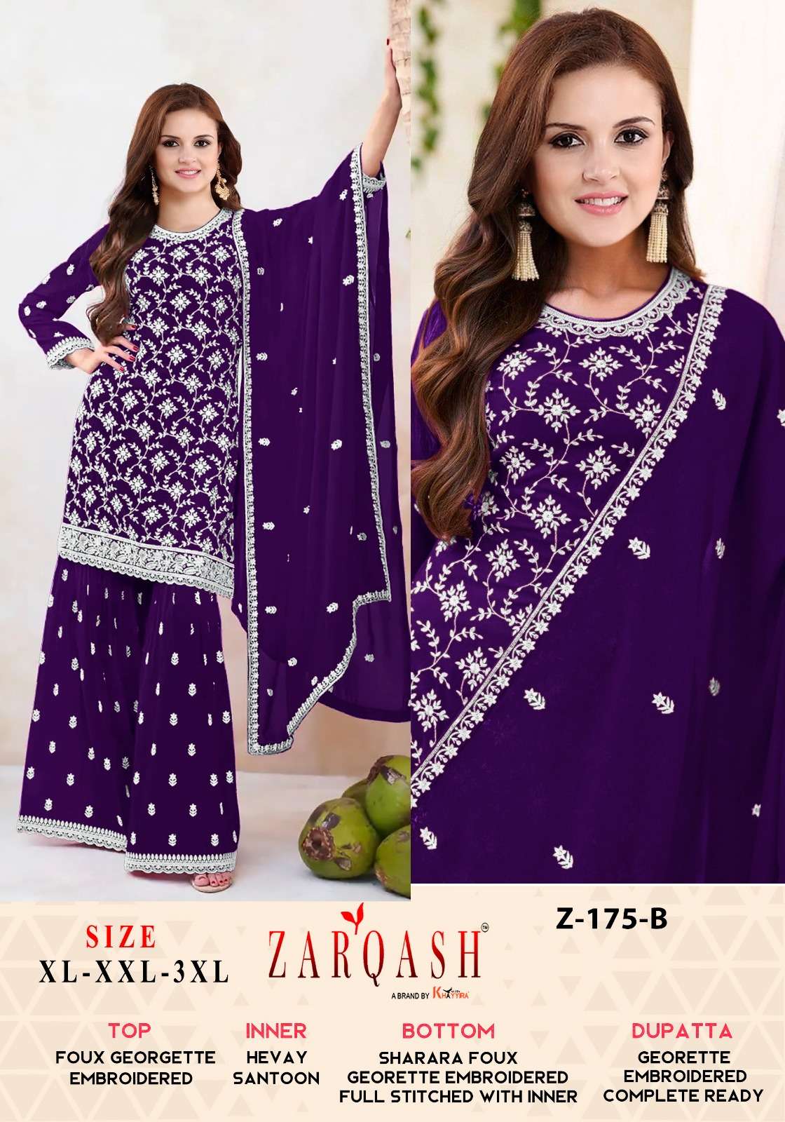 Zarqash Zohra 175 Pakistani Suits  Wholesale catalog