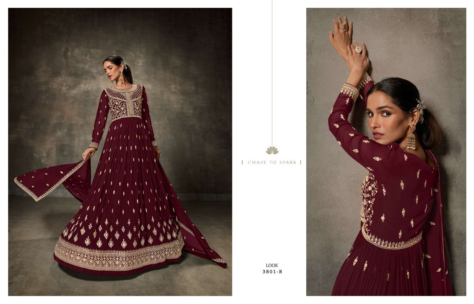 Zisa Sheroz Blooming Faux Georgette Designer Salwar Suits Wholesale catalog