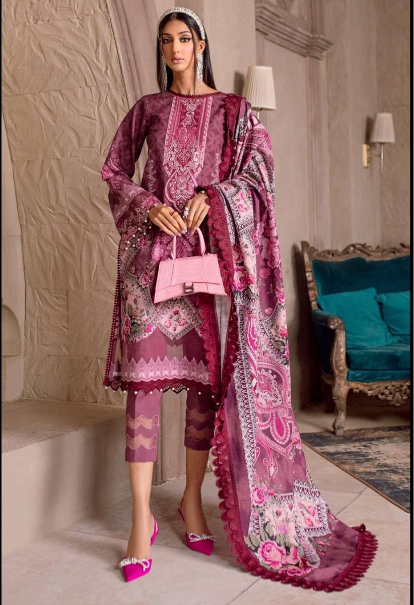 Aasha Queen Court Vol 4 Chiffon Dupatta Pakistani Suit Wholesale catalog