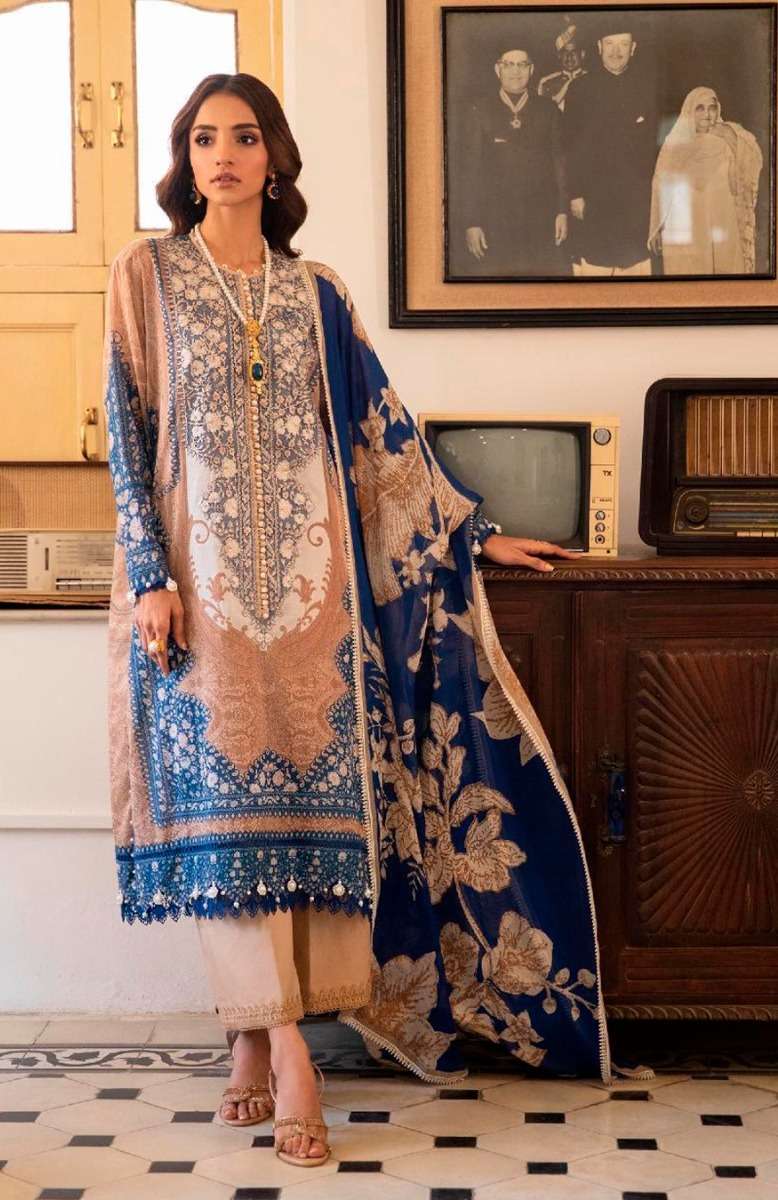 Aasha Sana Safinaz Vol 1 Chiffon Dupatta Pakistani Suits Wholesale catalog